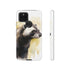 Badger on a Yellow Background - Impact Resistant Phone Case Google Pixel 5 5G Glossy